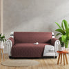 Sofa Settee Covers Waterproof Non-Slip Quilted Protector Brown/Beige