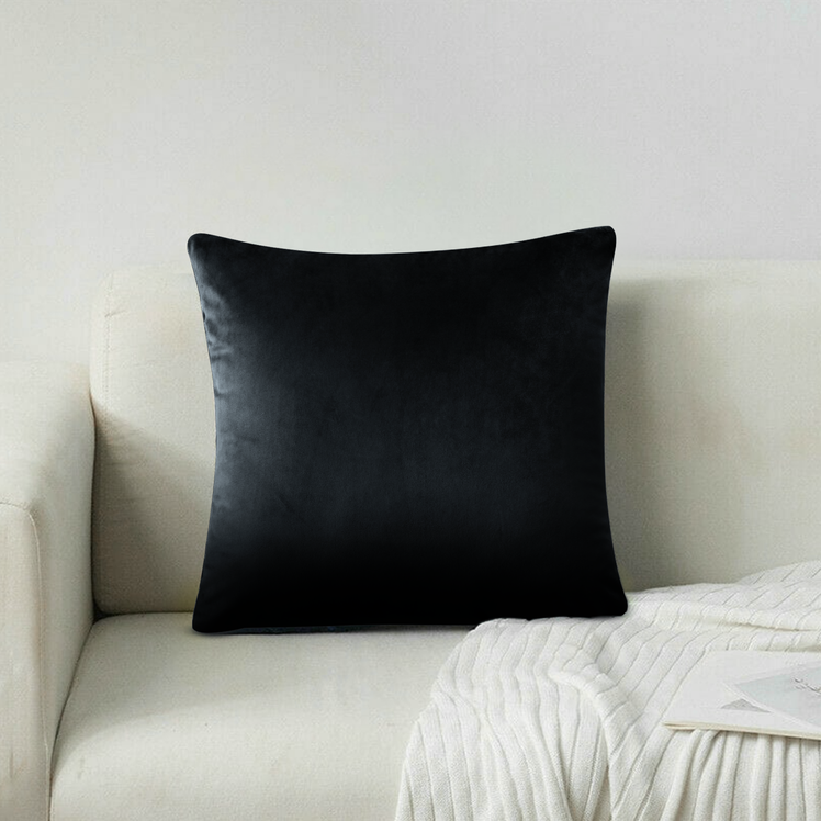 Plain black cushion covers online