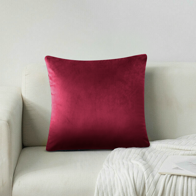 Burgundy Velvet Cushion Covers