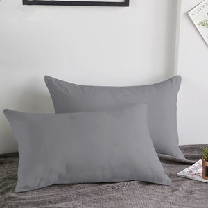 Grey Pillow Cases Pair