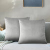 Silver Velvet Cushion Covers