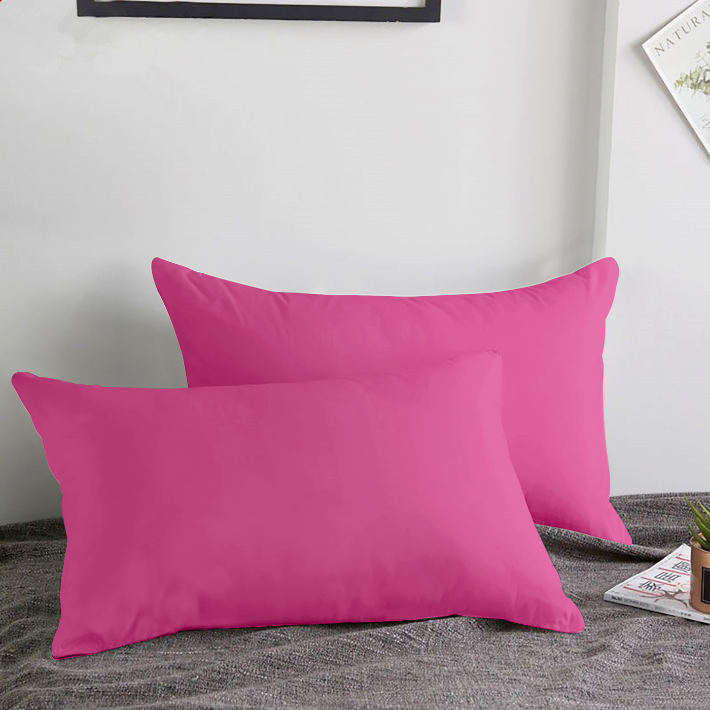 Pink Pillow Cases Pair