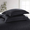 Black Striped Duvet Cover Pattern Bedding Set