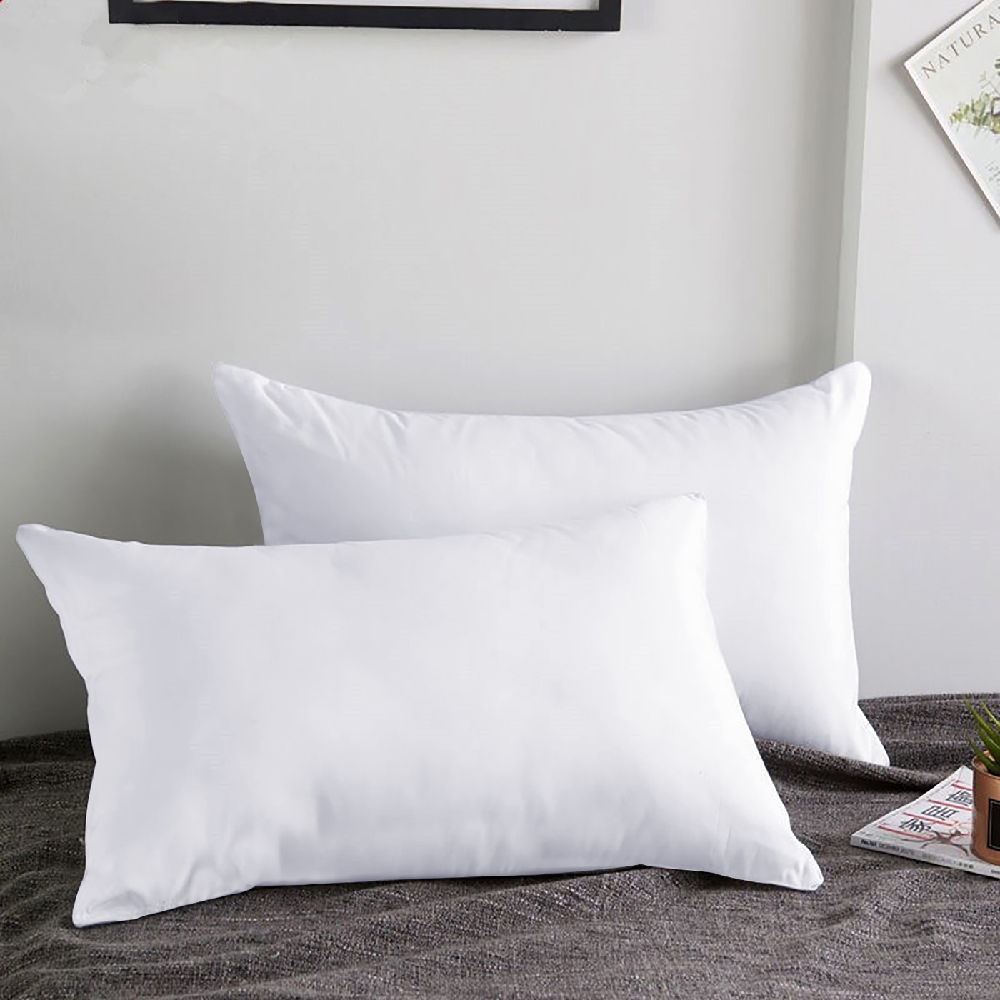 White online pillow cases